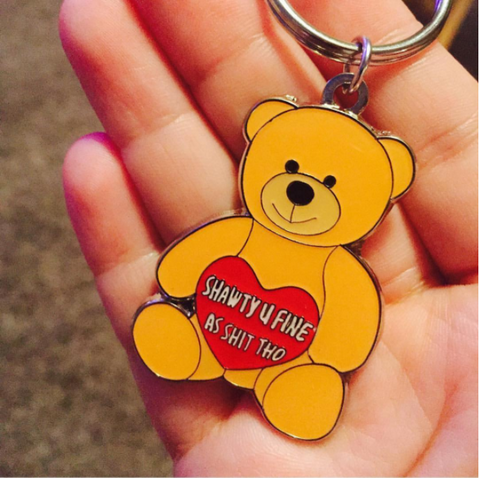 Hollabears Shawty U Fine Keychain